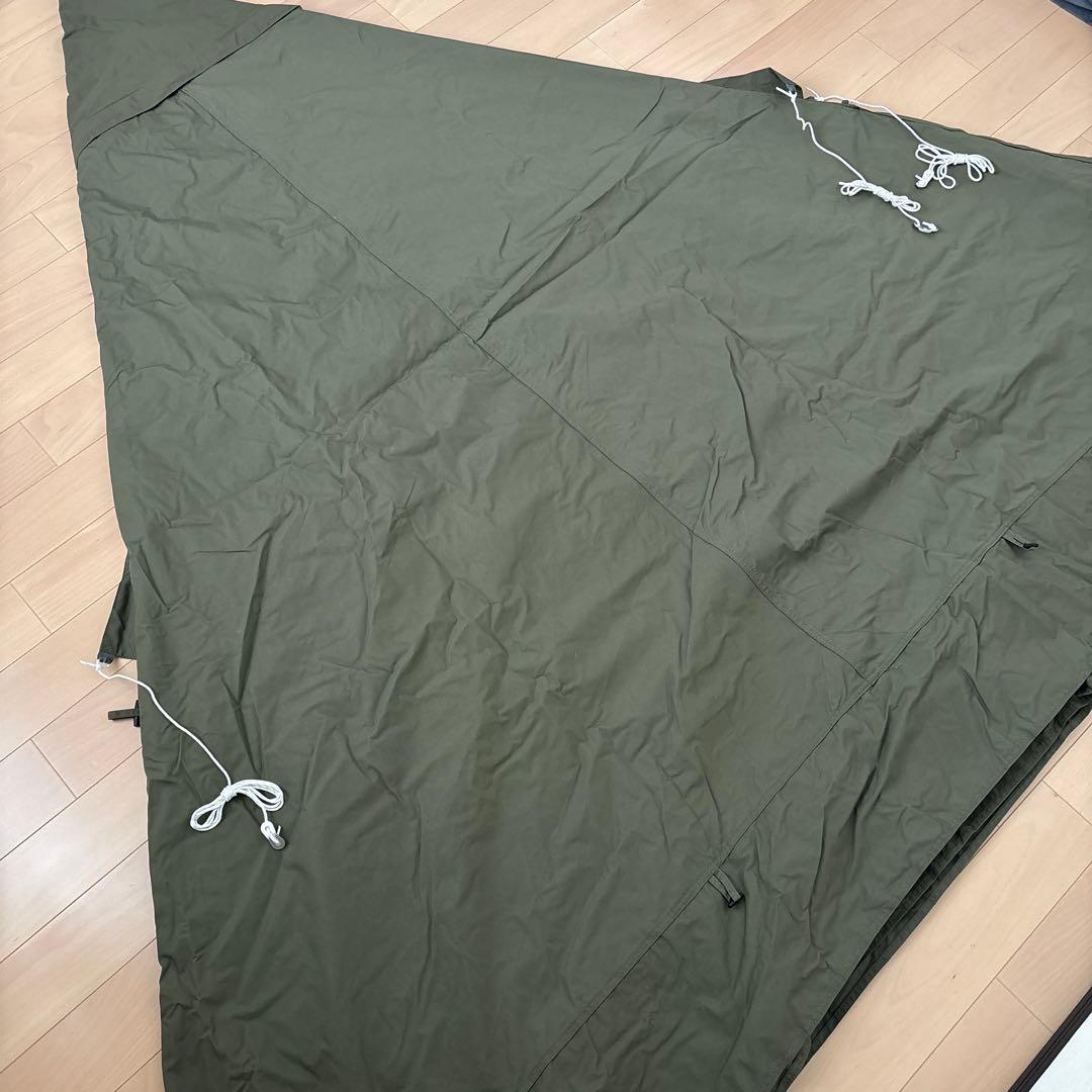 バンドック/ソロティピー1TC（カーキ）、グランドシート＆8tail/二又ポール