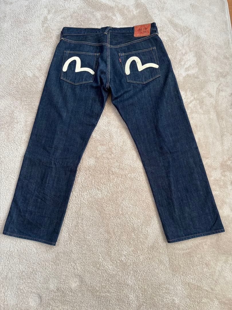 【超美品 レア】正規品 EVISU デニムNO.2 2000 日本製 白ペイント