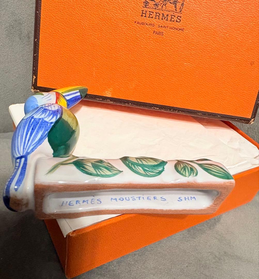 HERMES ムスティエ 鳥の置物 専用箱入り