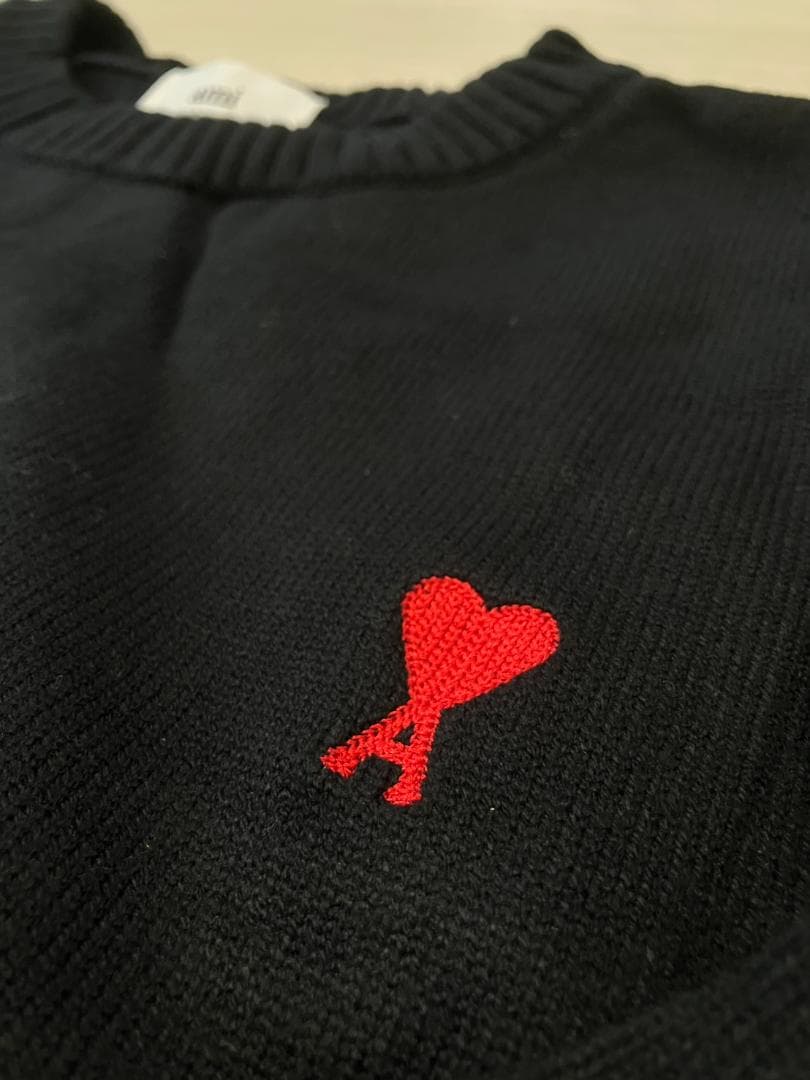 新品アミパリス(AmiParis)　クルーネックセーター　Lサイズ　黒