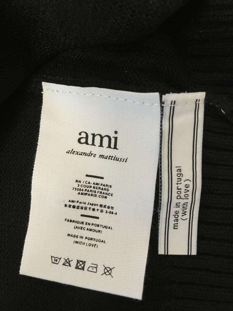 新品アミパリス(AmiParis)　クルーネックセーター　Lサイズ　黒