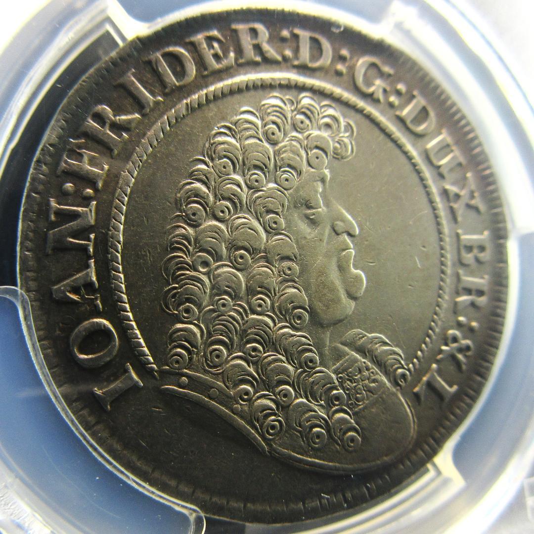 1679 ドイツ 2/3 ターラー 銀貨 PCGS ブラウンシュヴァイク 