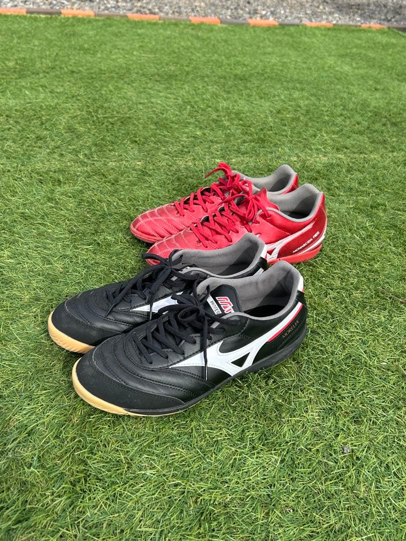 Mizuno MORELIA フットサルシューズ 黒/赤