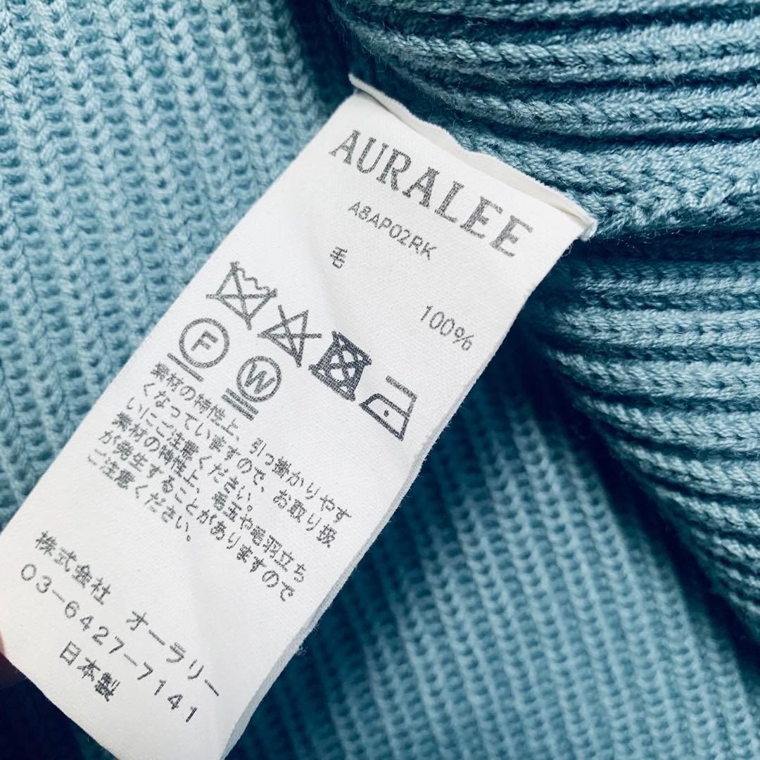 トップス AURALEE - SUPER FINE WOOL RIB KNIT size3