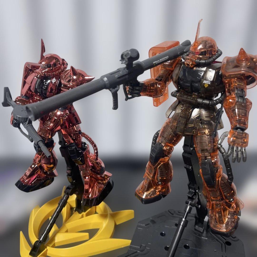 MG1/100シャア専用ザクⅡ コーティングと、クリアカラー ver.２体セット