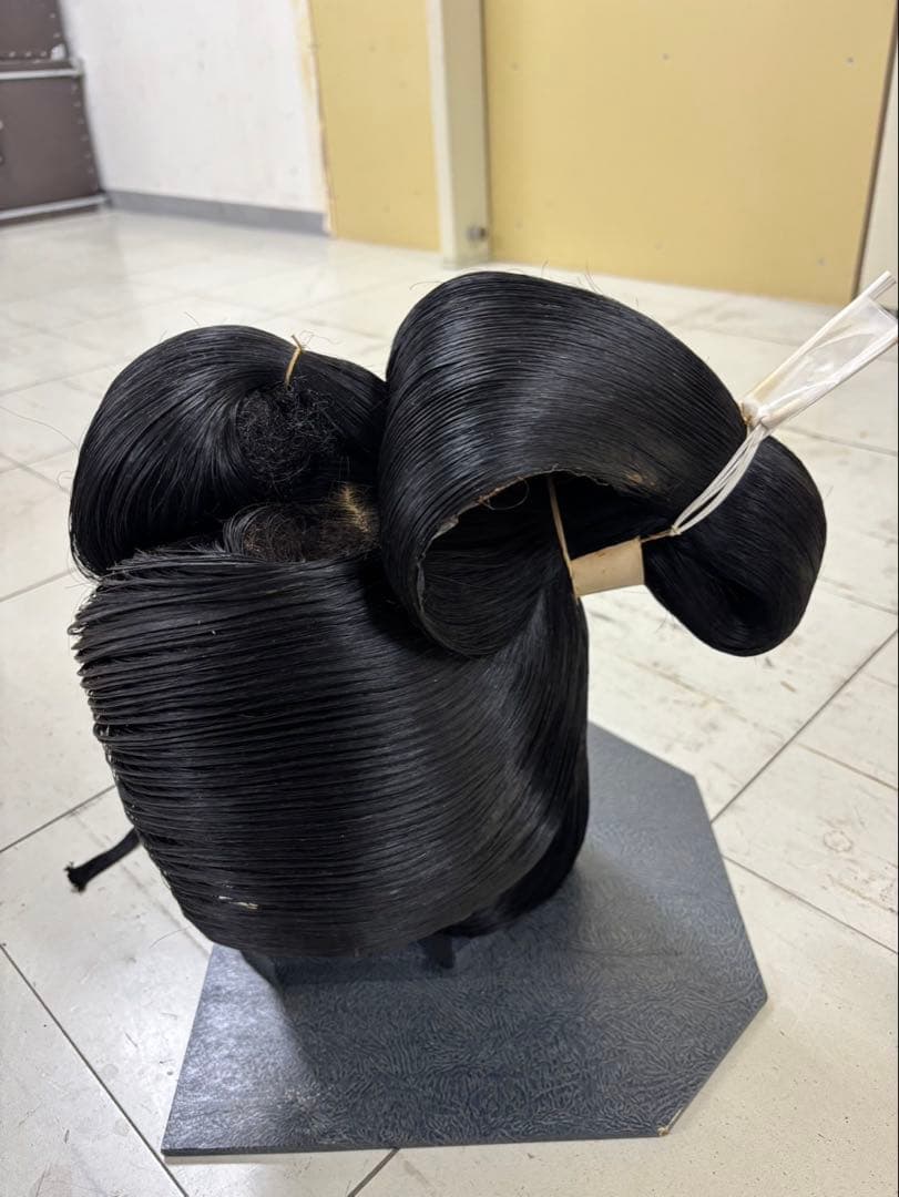 日本舞踊用 黒い髪高島田