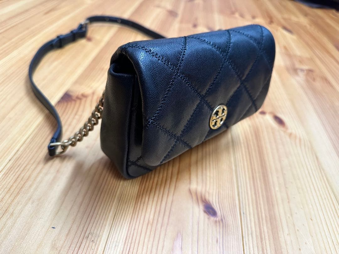 新品未使用 TORY BURCH ウェストポーチ レザー ブラック