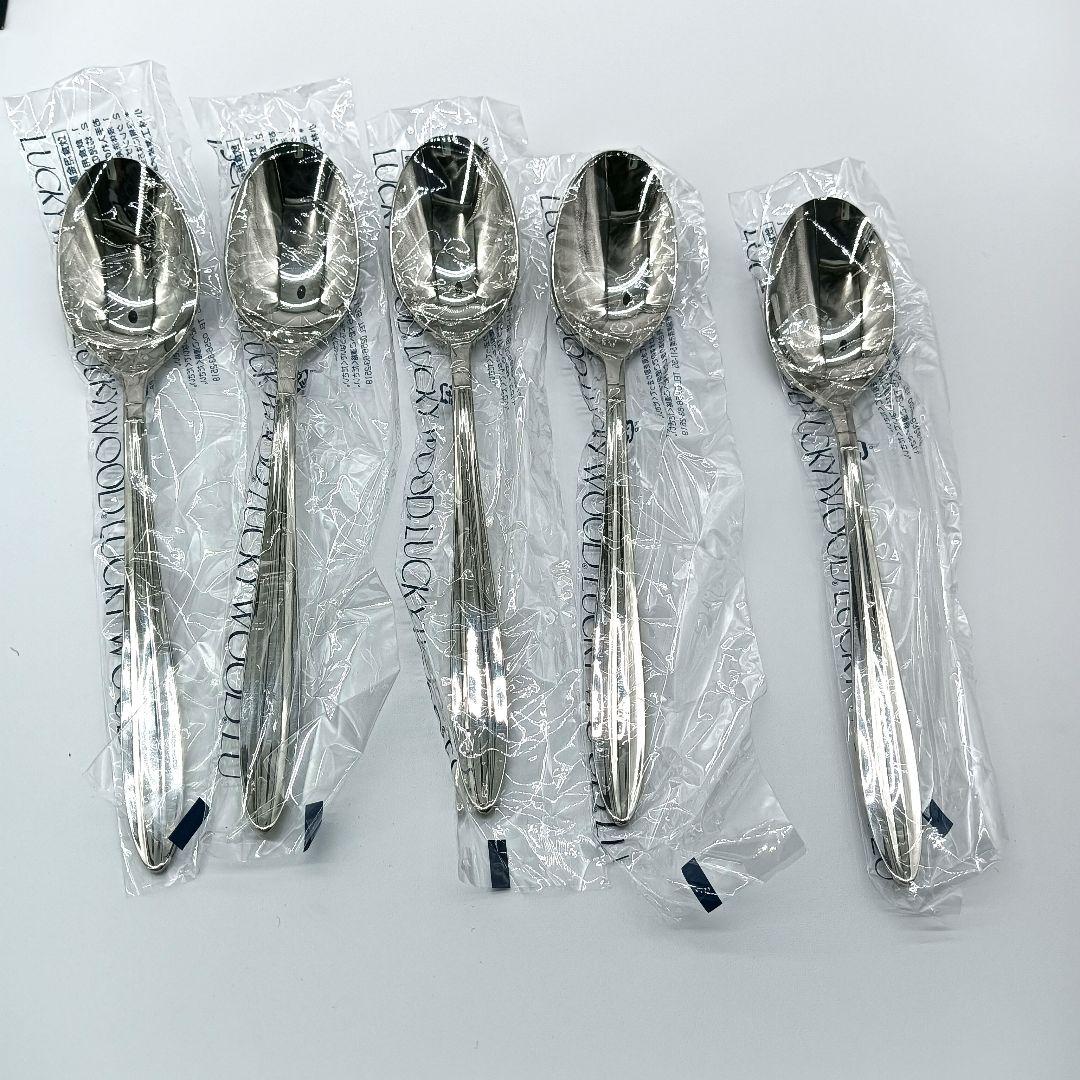 未使用　LUCKY WOOD カトラリーセット　25pcs 18-8ステンレス