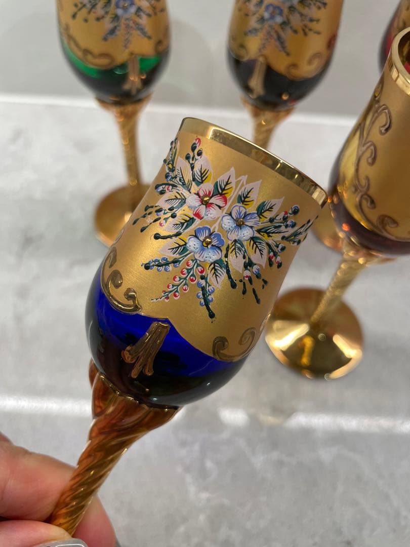 希少　k24皇室用ベネチアングラス