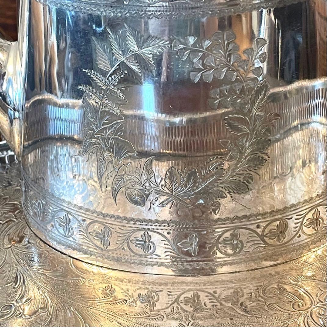 英国　イギリス　アンティーク　ティーセット　シルバープレート　純銀P 銀製品