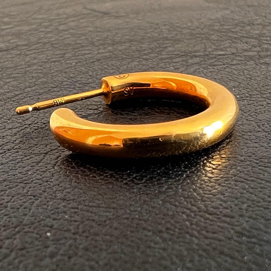 CAREERING PLACEBO 501 ゴールド フープピアス