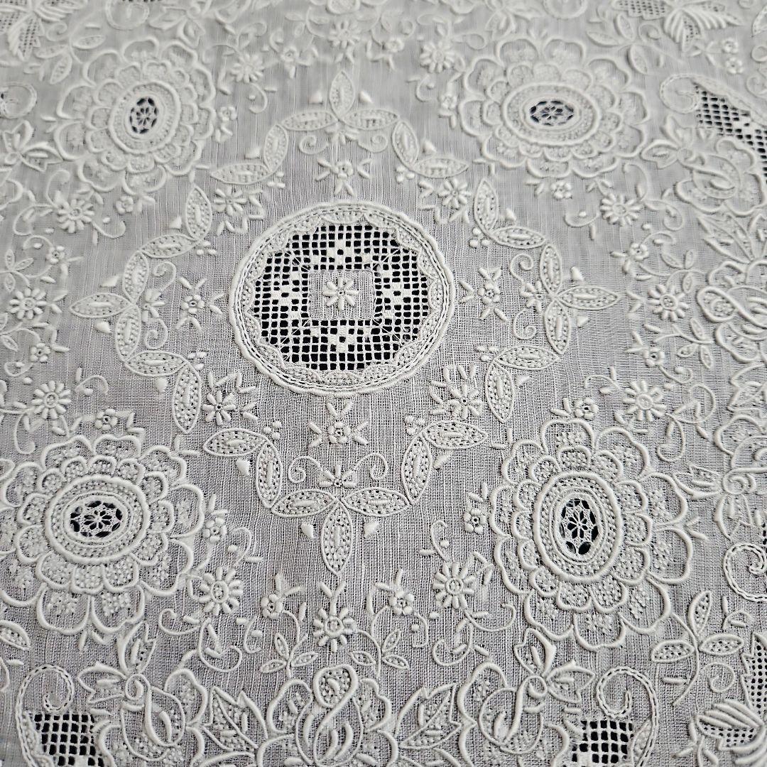 スワトウ ハンカチ 手刺繍 葡萄 R4