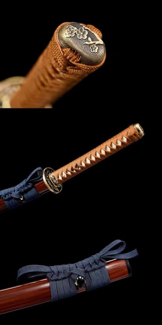 【キツネ桜】古兵器 武具 刀装具 日本刀　模造刀 居合刀 武士道 鑑賞用 美術刀