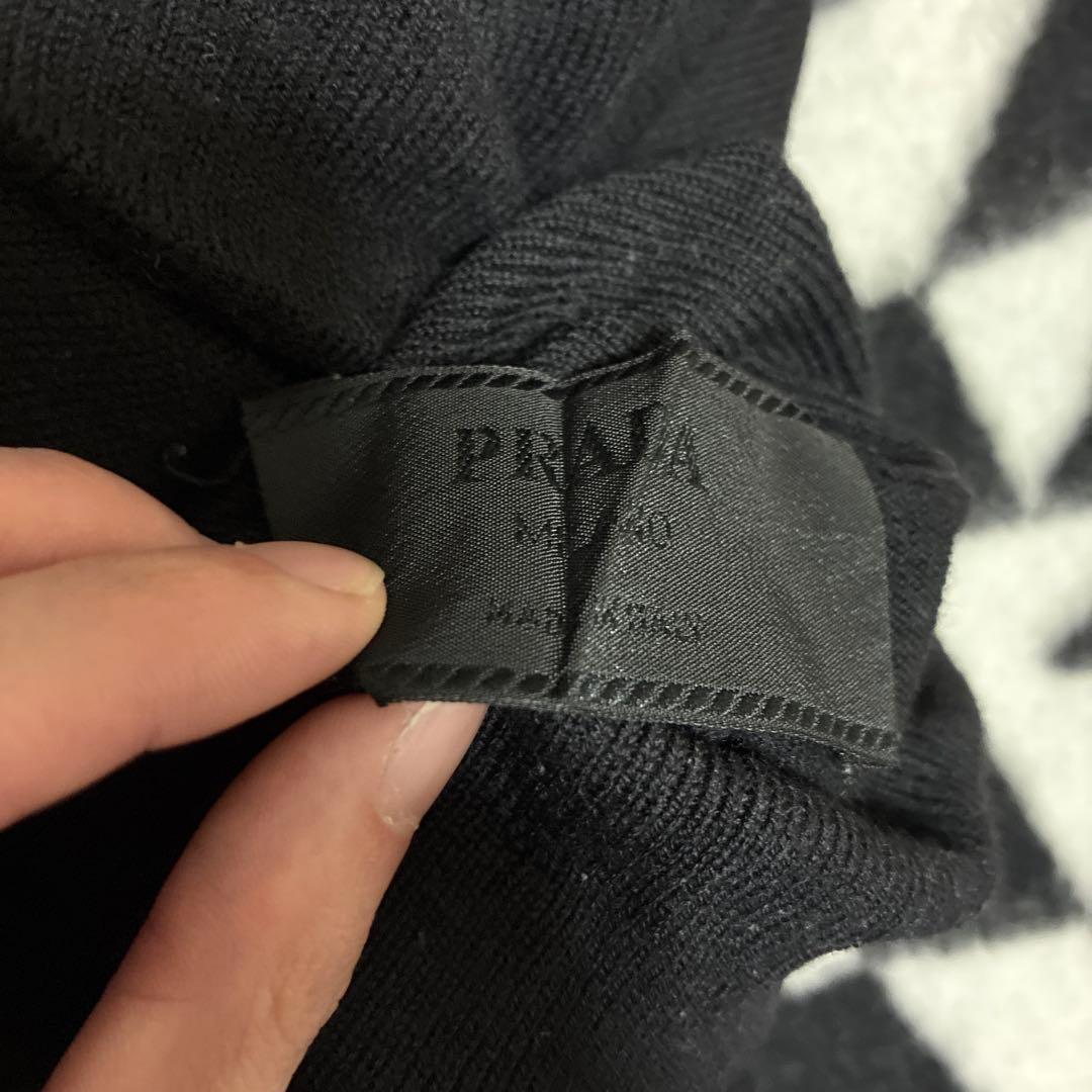 PRADA ブラック タートルネックセーター ニット 50