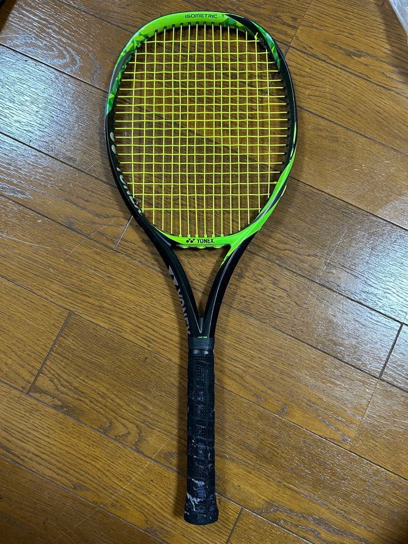YONEX EZONE100 ブラックグリーン テニスラケット袋あり
