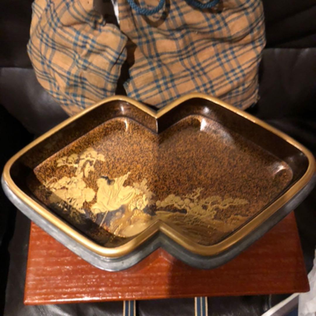 桃山蒔絵　本金蒔絵茶箱　鈴口　大名道具