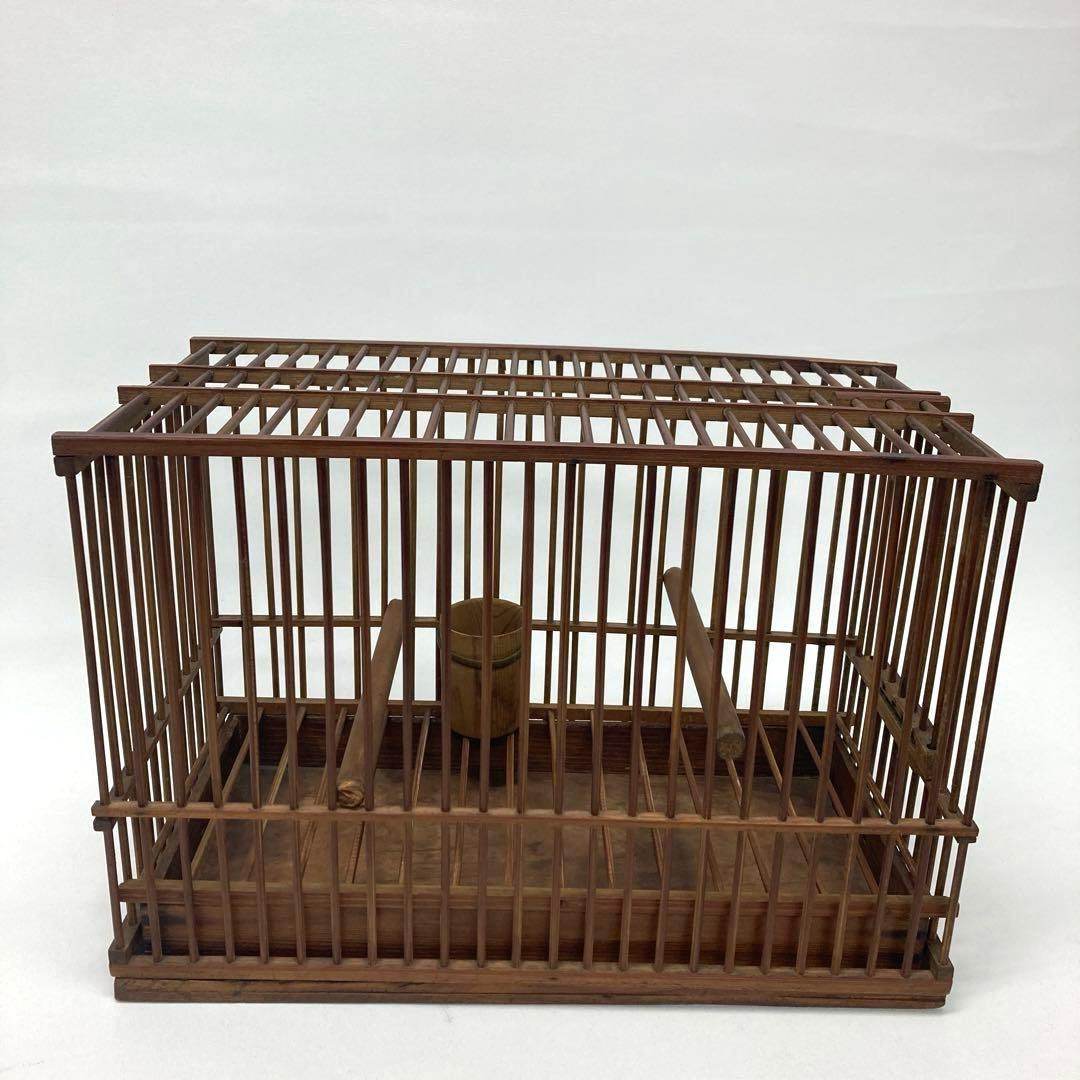 鳥籠 鳥かご レトロ竹細工