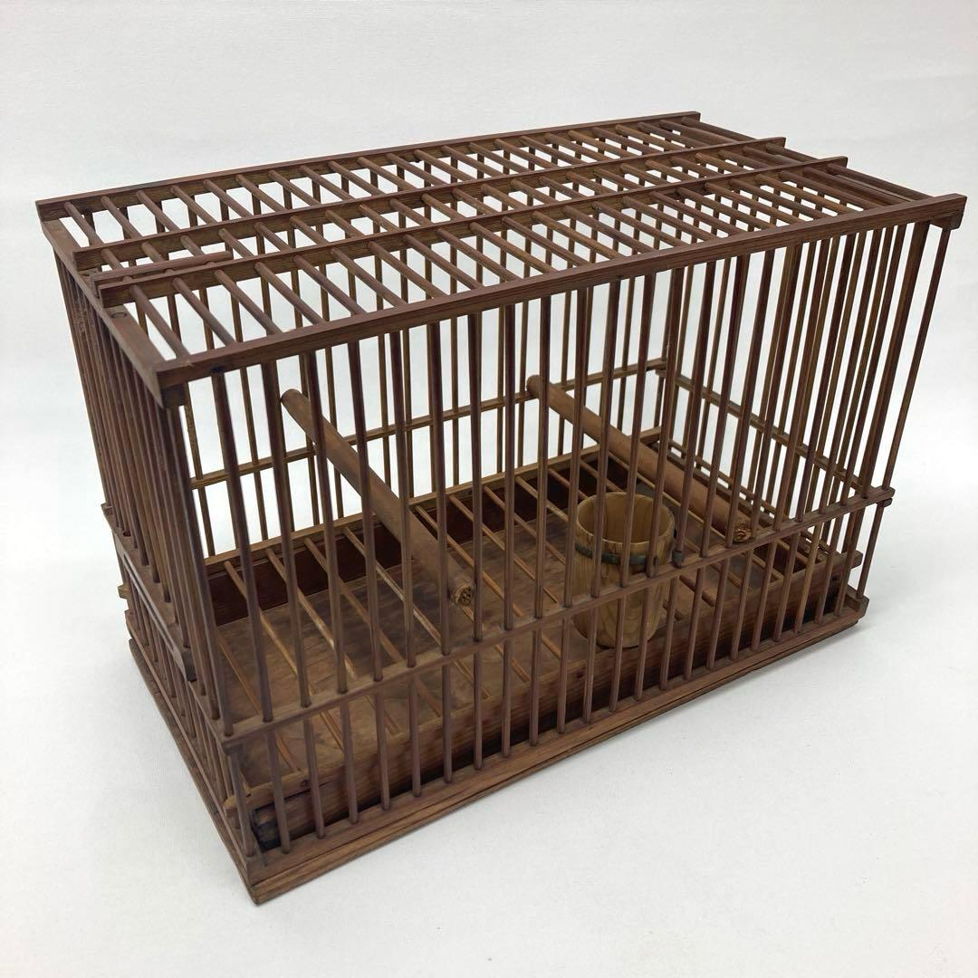 鳥籠 鳥かご レトロ竹細工