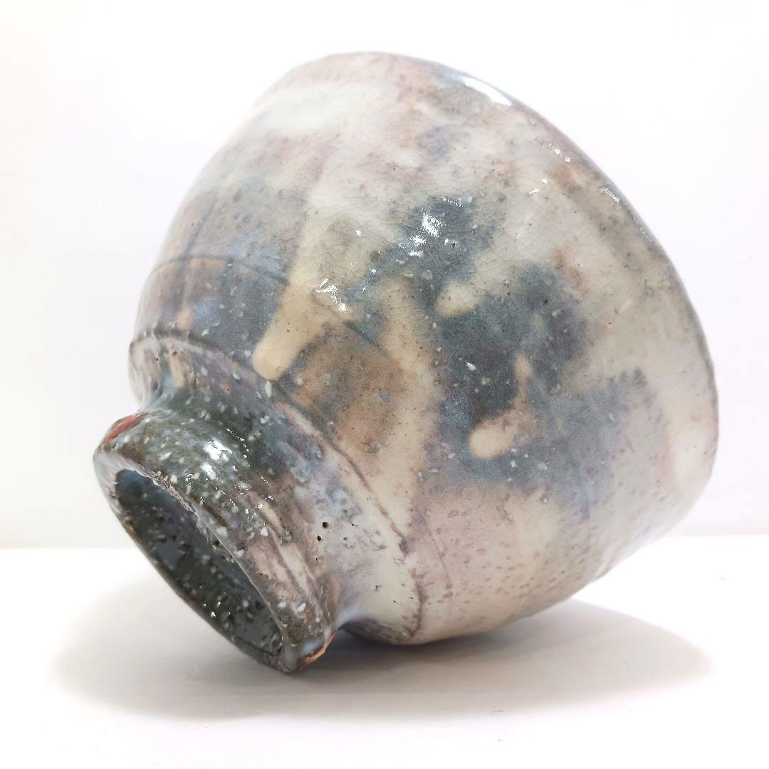 Y3122-95 茶道具 萩焼 椿秀窯 中原国輔 萩茶碗 共箱　　#9