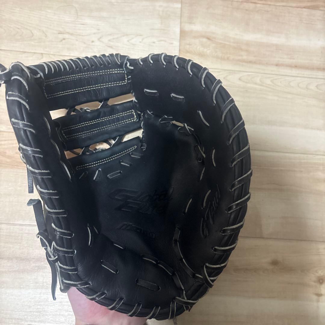 ミズノ 軟式グローブ 黒 ファーストミット