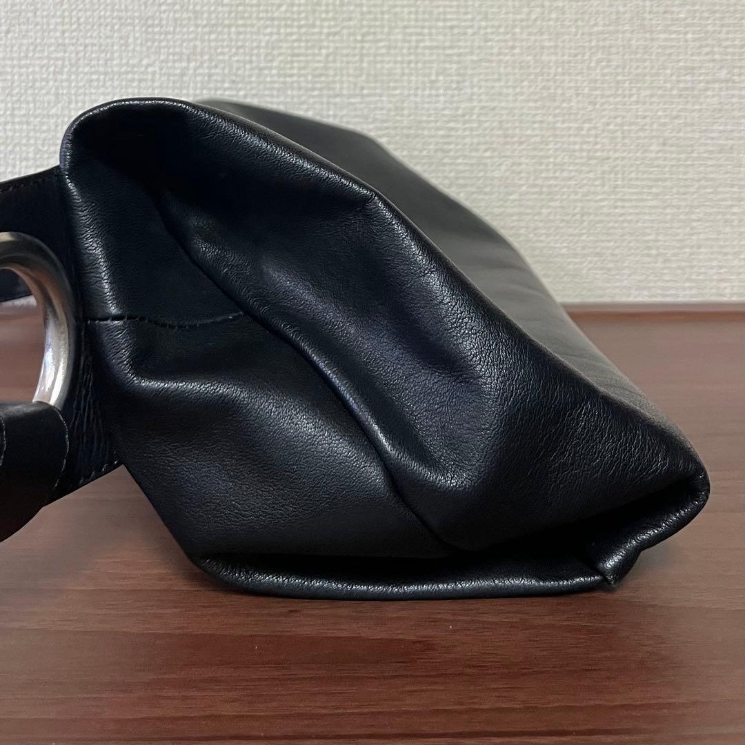 Kawakawa レザー　ボディバック　ショルダーバッグ レザー　ブラック