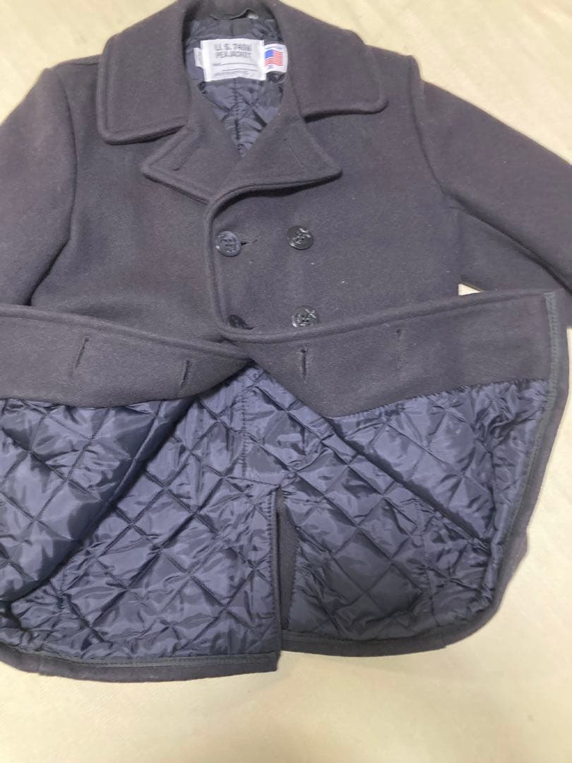 ショットschott Pコート　ネイビー　サイズ36