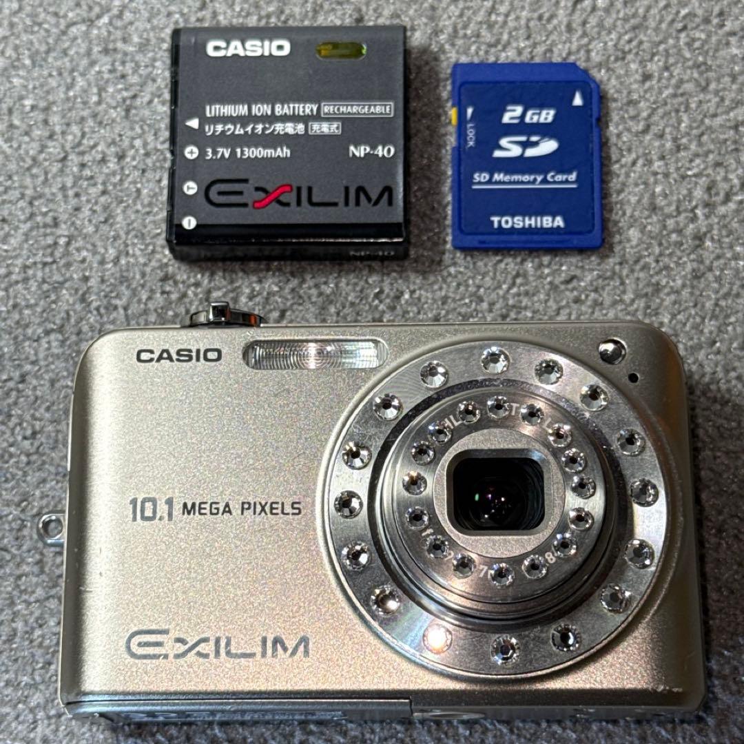 ☆動作OK CASIO EXILIM EX-Z1080 バッテリー＆SDカード付