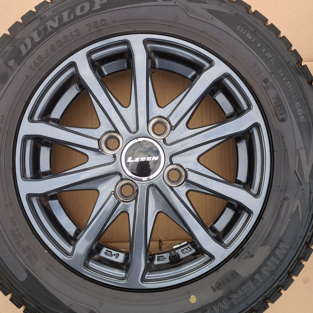 タント145/80R13 LEBEN 13インチ ホイールセット MAXXIS