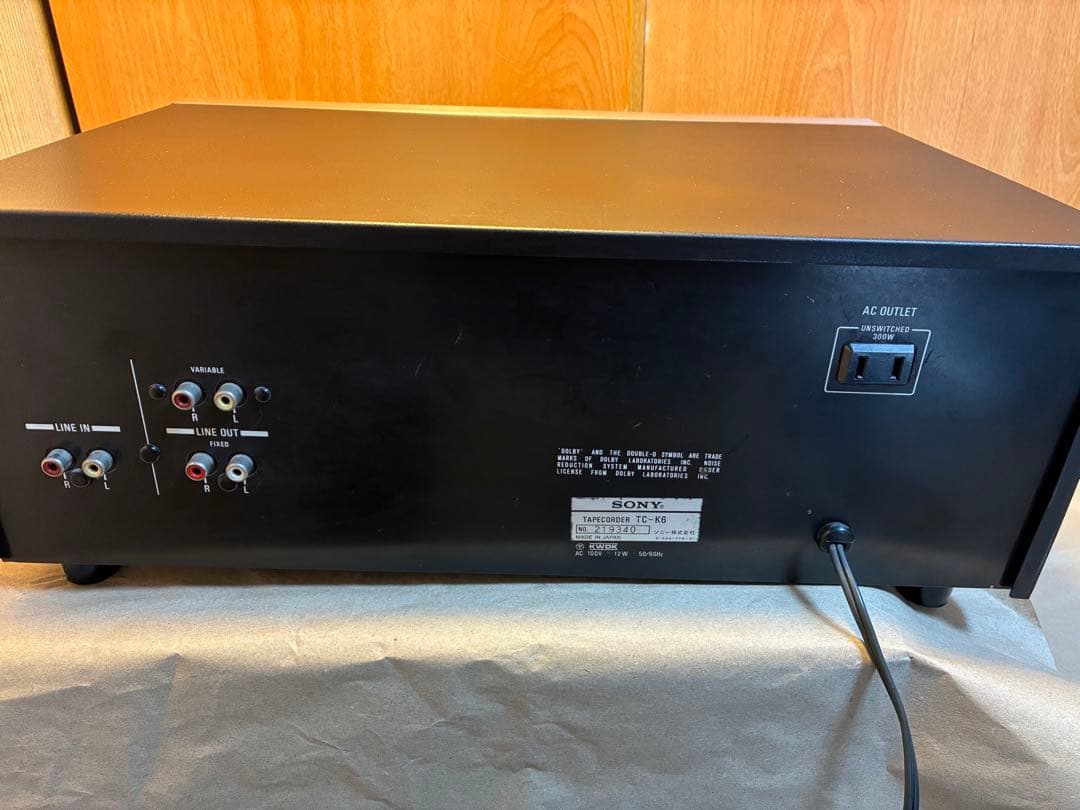 SONY TC-K6 ステレオカセットデッキ