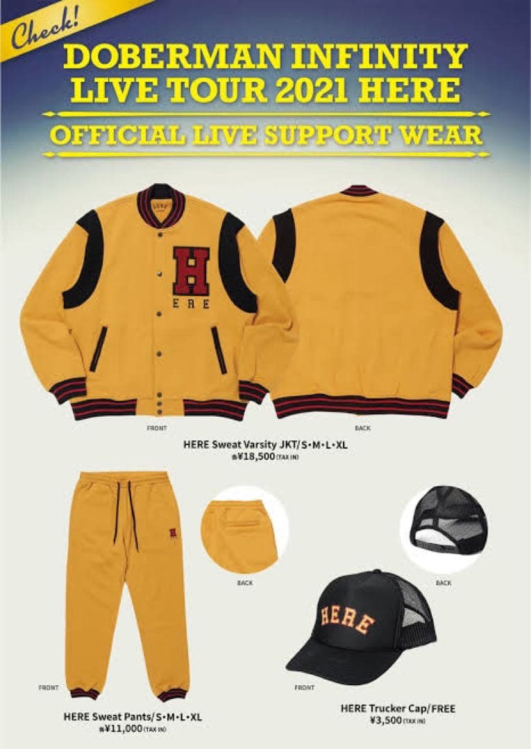 DOBERMAN INFINITY スタジャン XL HERELIVE 2021