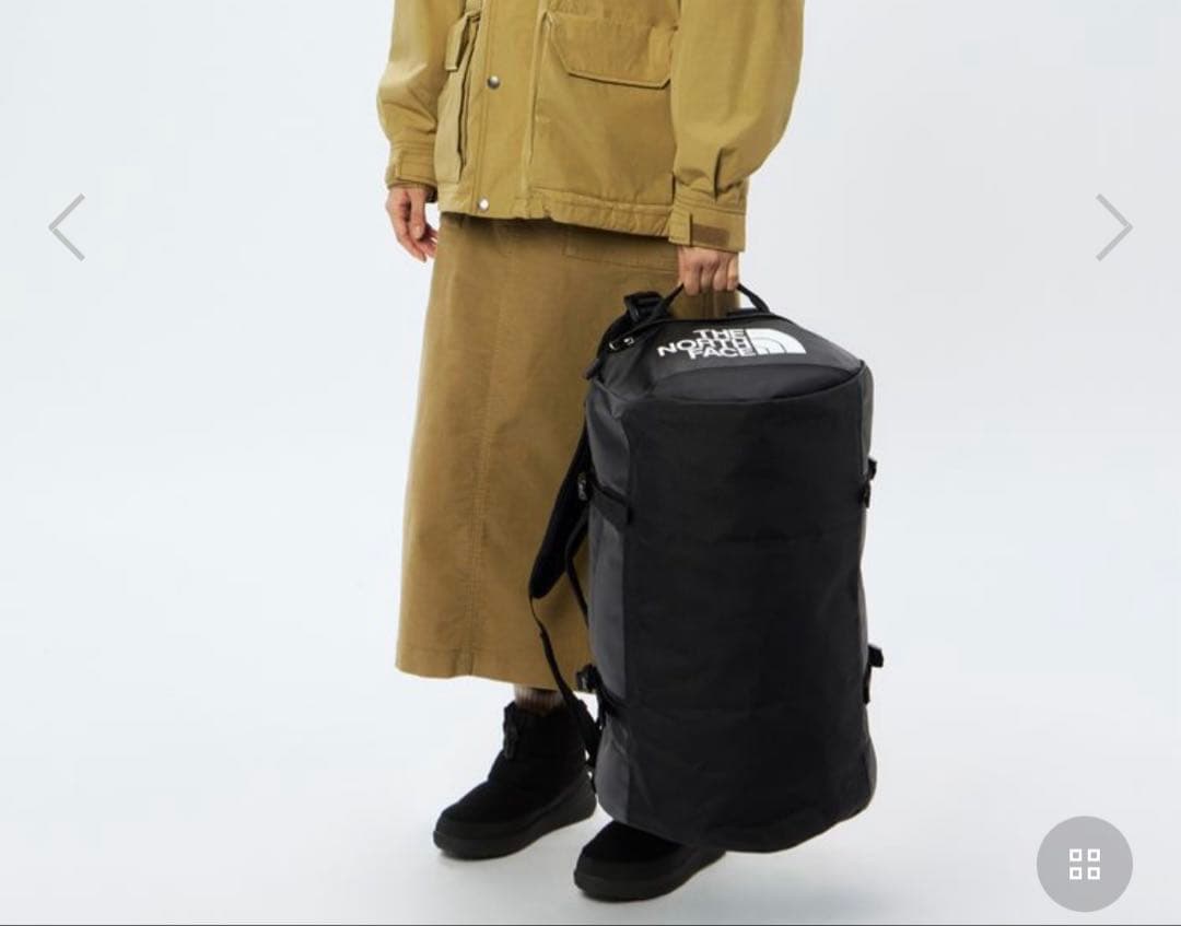 ベースキャンプダッフルS ブラック ノースフェイス ボストンバッグ