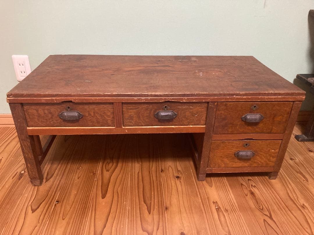 昭和レトロ　木製文机　ローテーブル　16