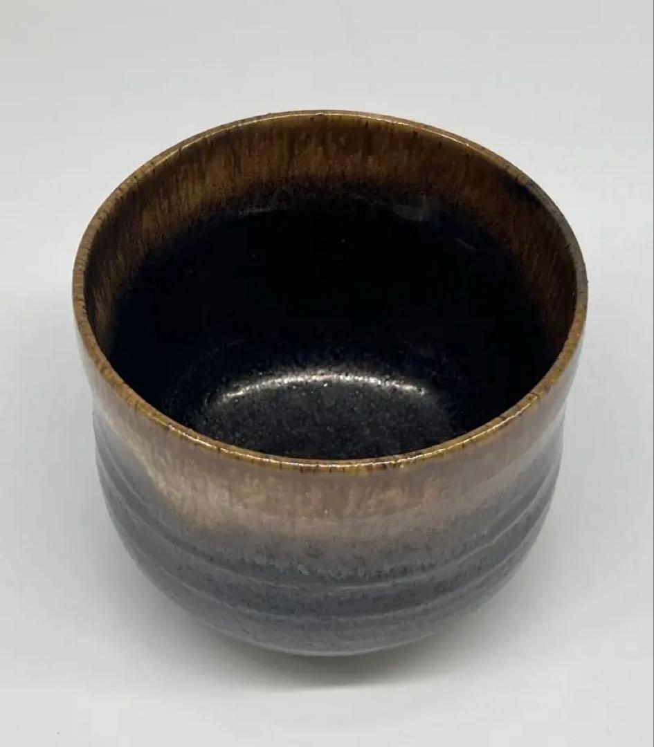 古美術　黒釉茶碗　在銘 M—4