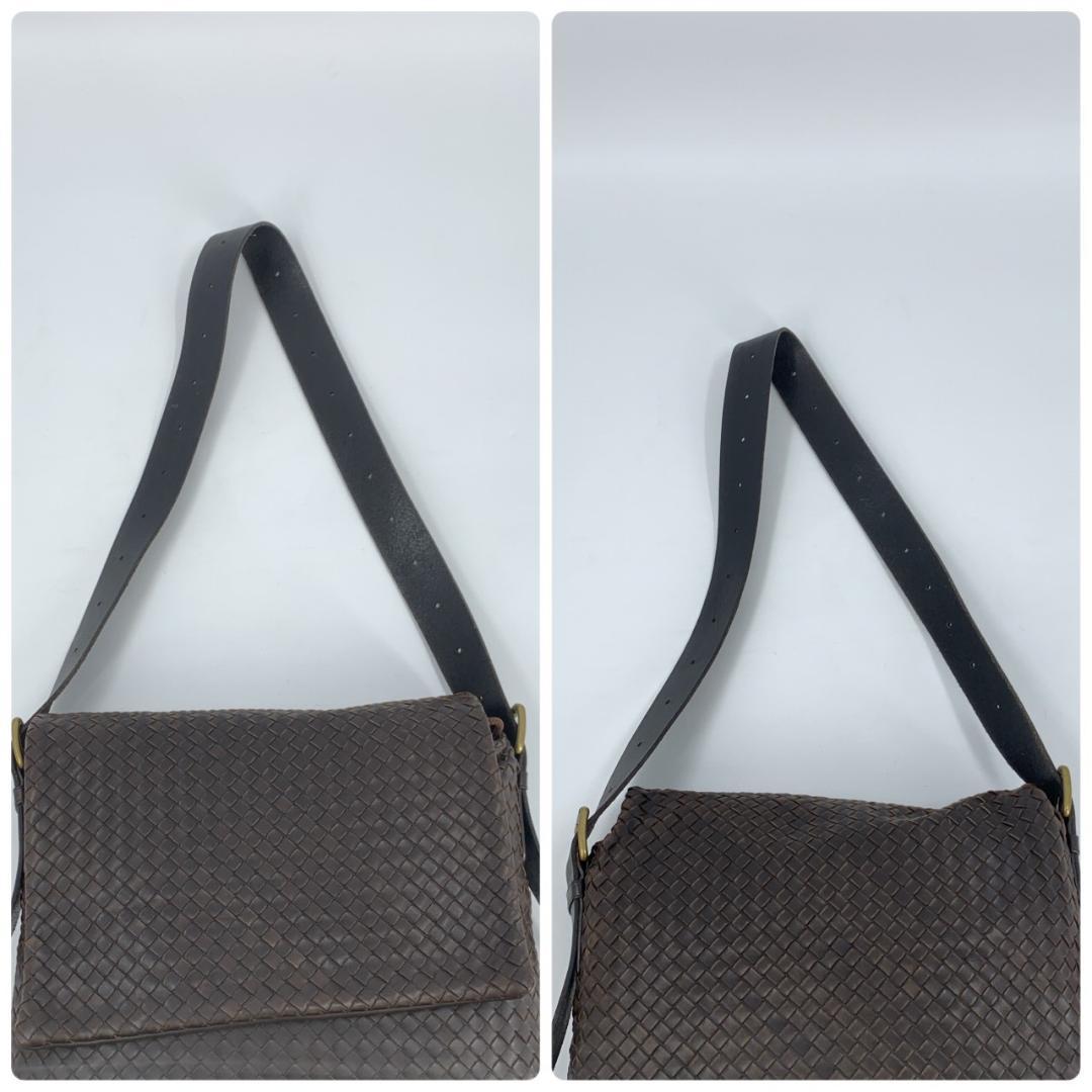 ボッテガヴェネタ イントレチャート ショルダーバッグ メッセンジャー レザー