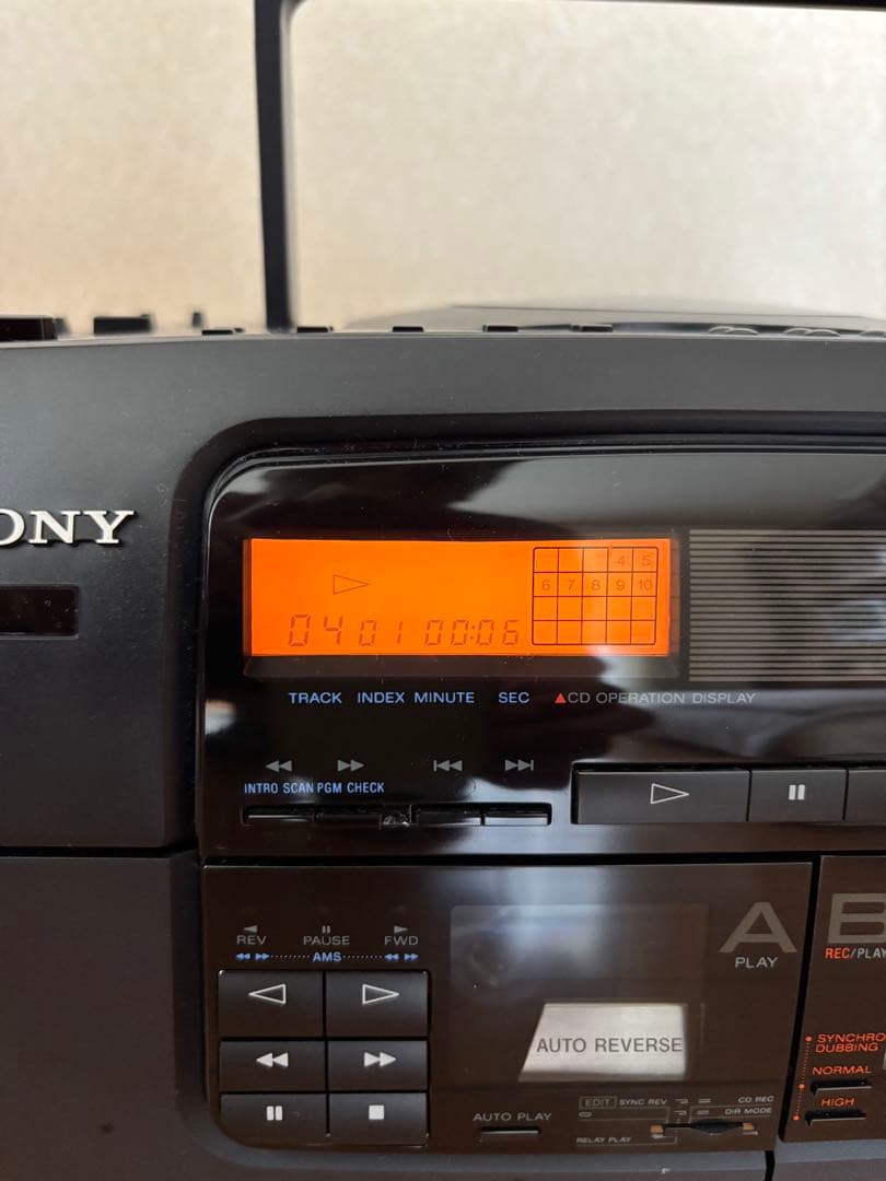 バブルラジカセ　SONY CFD-700 CDダブルラジカセ　動作品