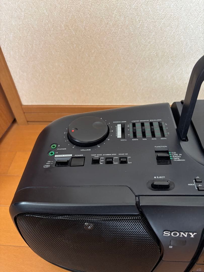 バブルラジカセ　SONY CFD-700 CDダブルラジカセ　動作品