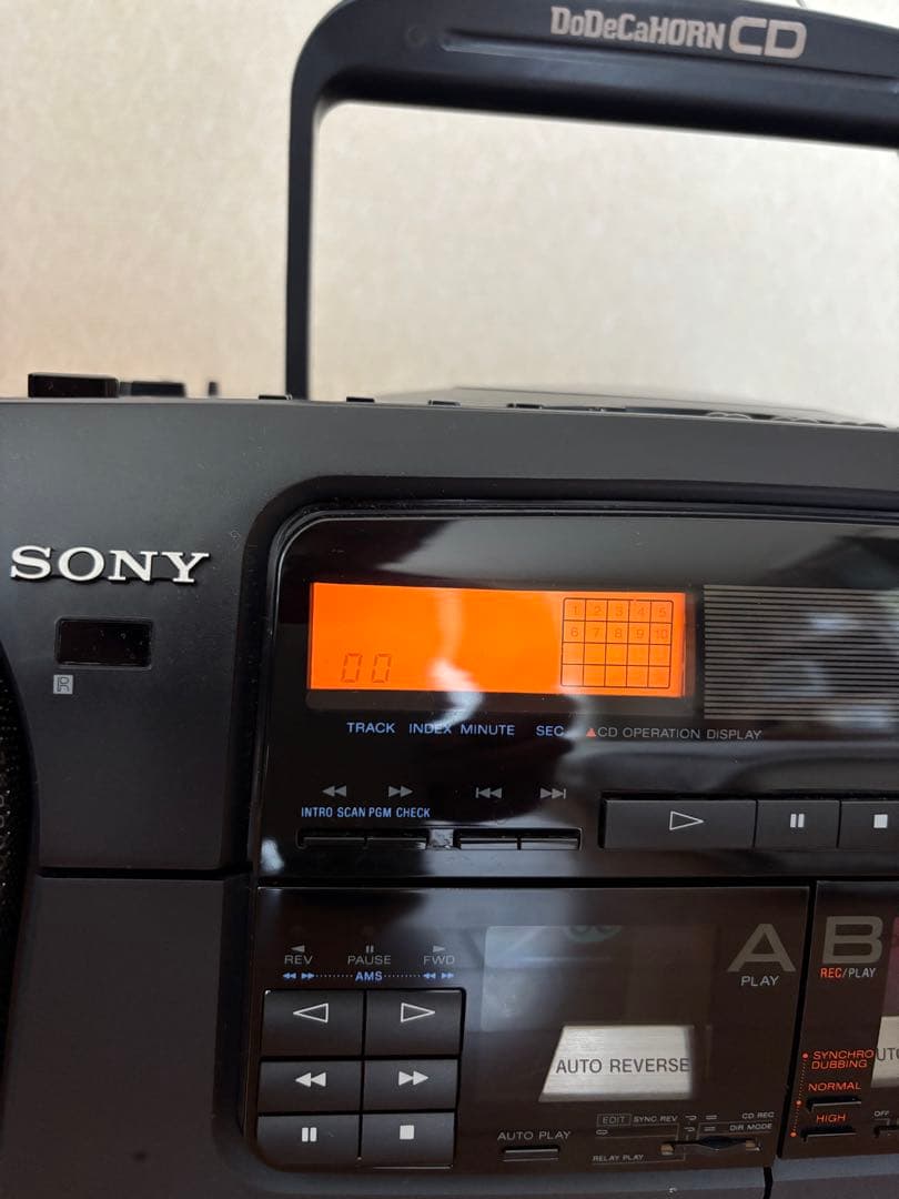 バブルラジカセ　SONY CFD-700 CDダブルラジカセ　動作品