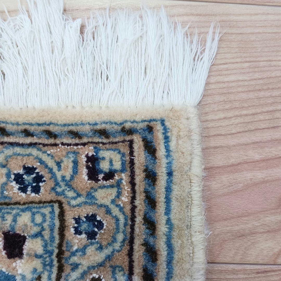 おはなY2602 ペルシャ絨毯 イラン ナイン産 ウール 手織り絨毯 大判