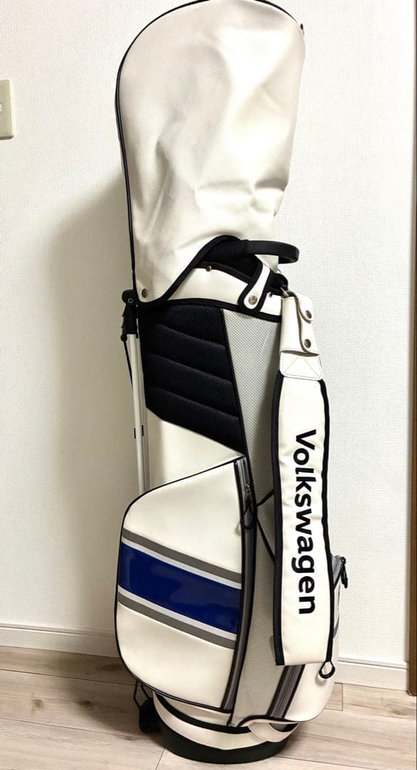 Volkswagen ゴルフキャディバッグ ホワイト/ブルー