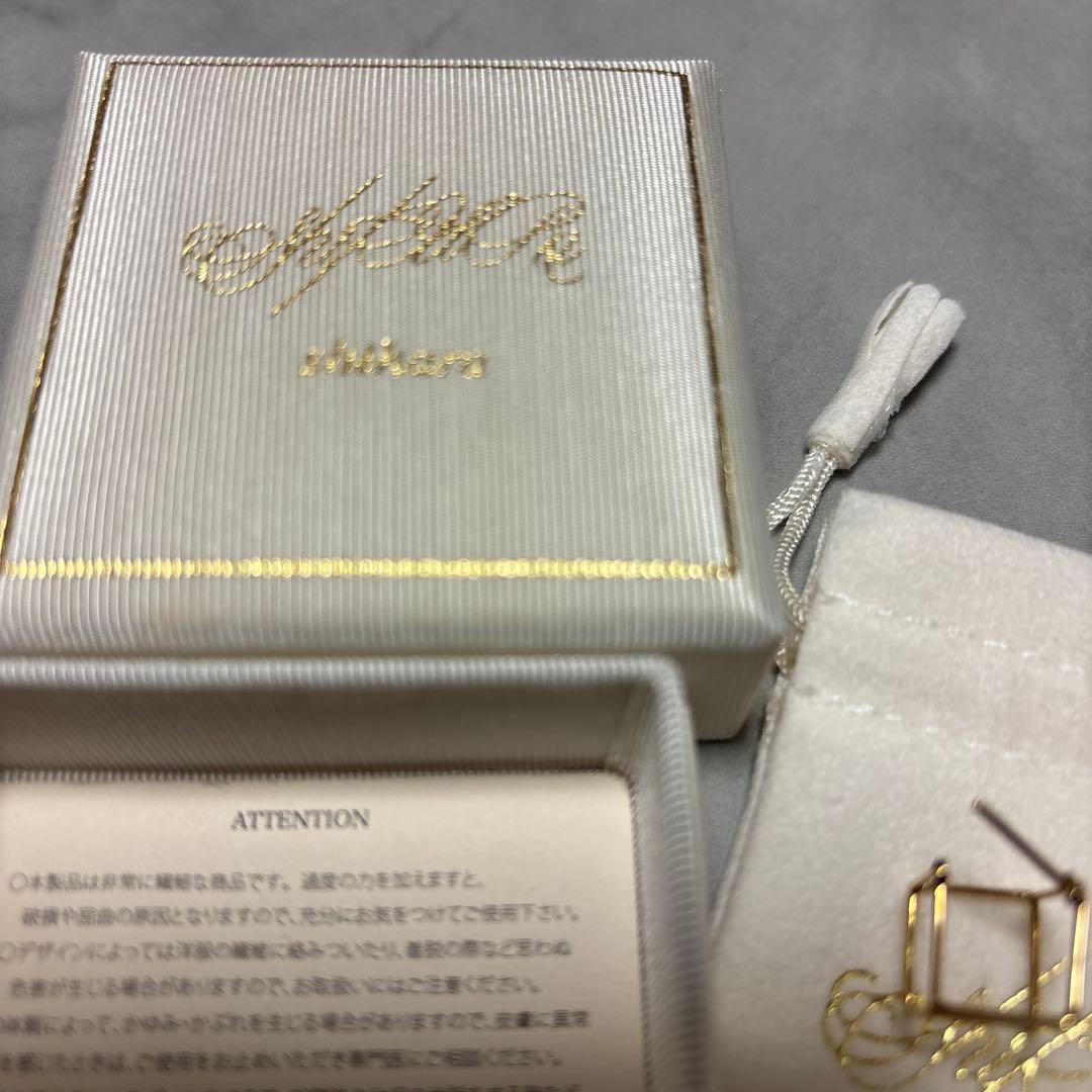 shihara ゴールド スクエアピアス