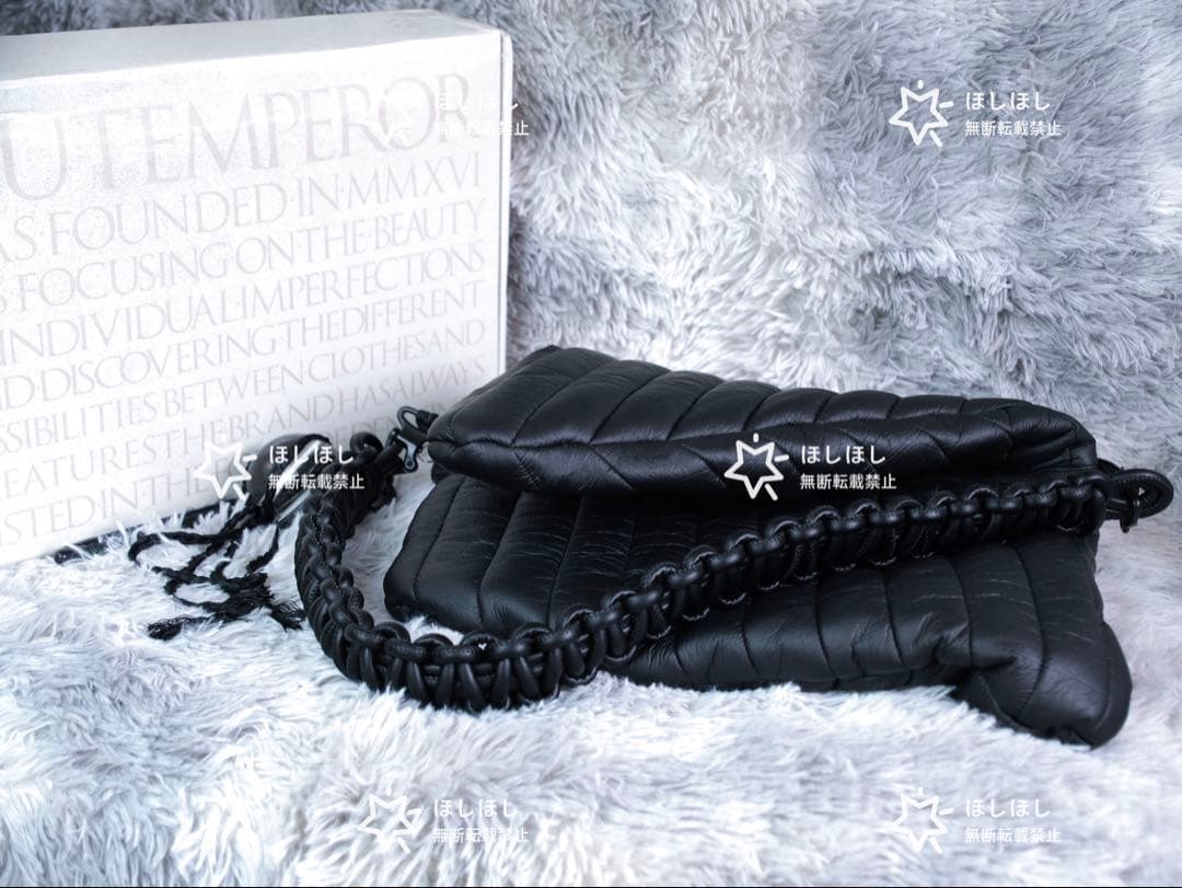 新品 未使用 nutemperor 黒 ショルダーバッグ 箱あり タグ付き