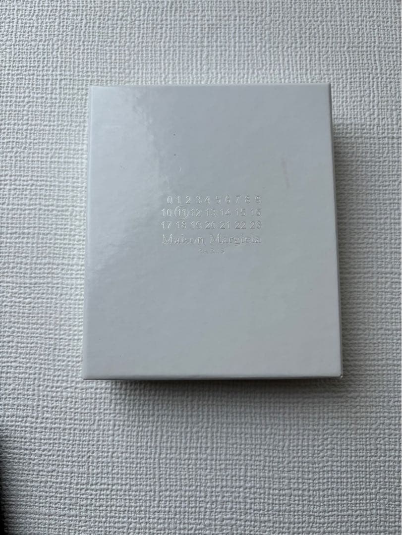 メゾンマルジェラ　名刺入れ　カードケース　ブラックレザー