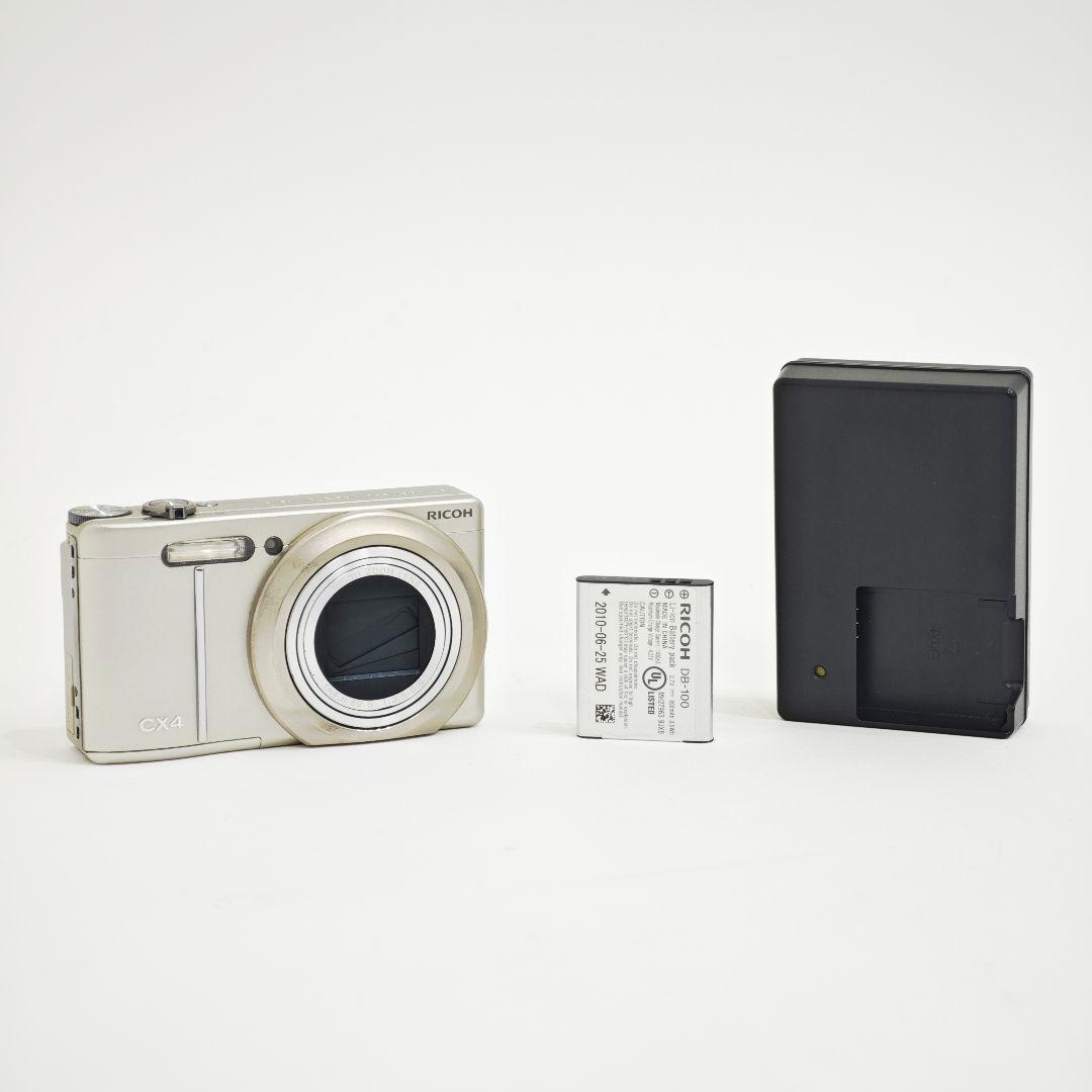 【中古】RICOH リコー CX4 シャンパンシルバー