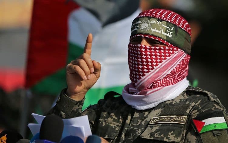 ハマス戦闘員用ハチマキ、ヘッドバンド　レプリカ　撮影用小道具