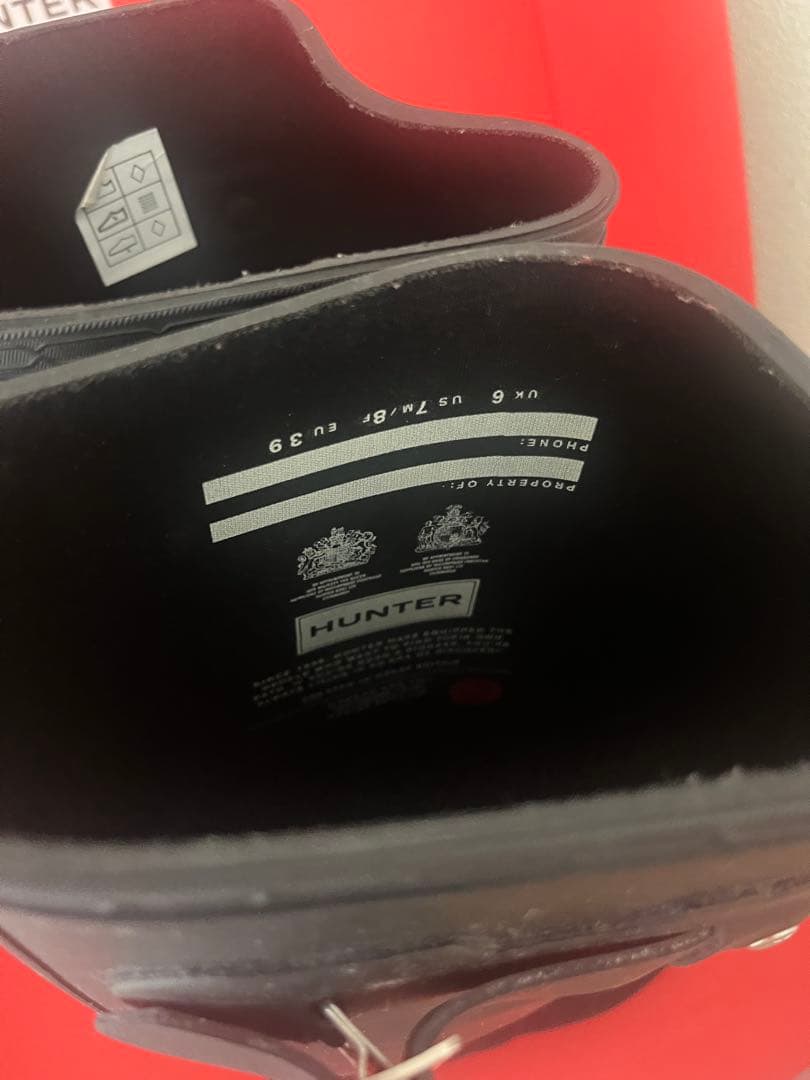 新品未使用　HUNTER 長靴　レインブーツ　 25センチ