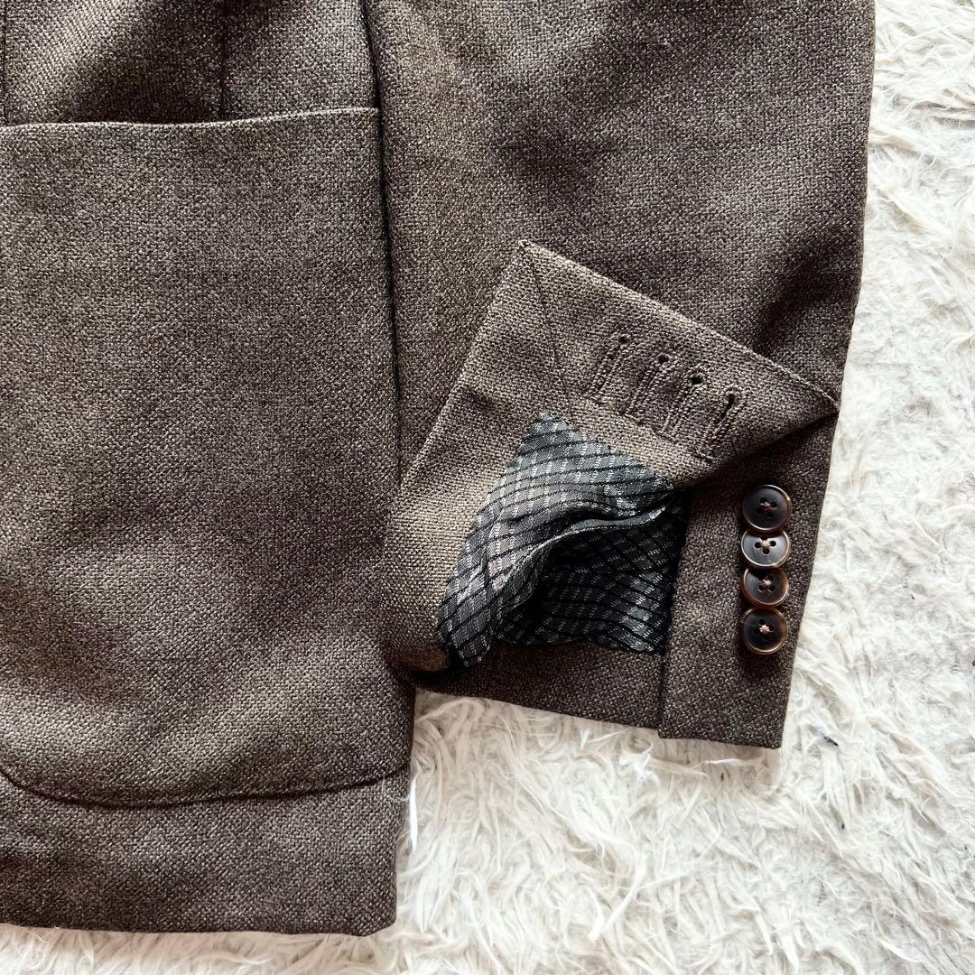 <極美品>BOGLIOLI K.JACKET ブラウン ウール ジャケット 44