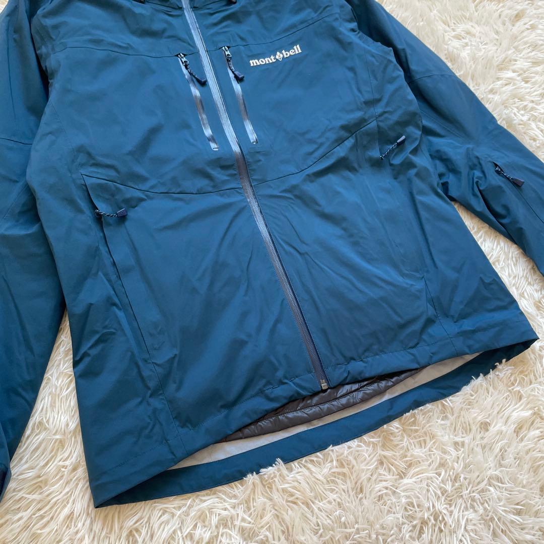 極美品 モンベル 3in1 フォールラインパーカ ナイロンジャケット Lサイズ