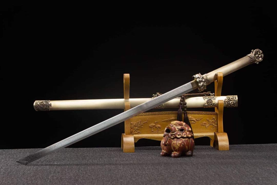 神嘯環首唐刀-模様鋼 古兵器 武具　刀装具　日本刀　模造刀 居合刀