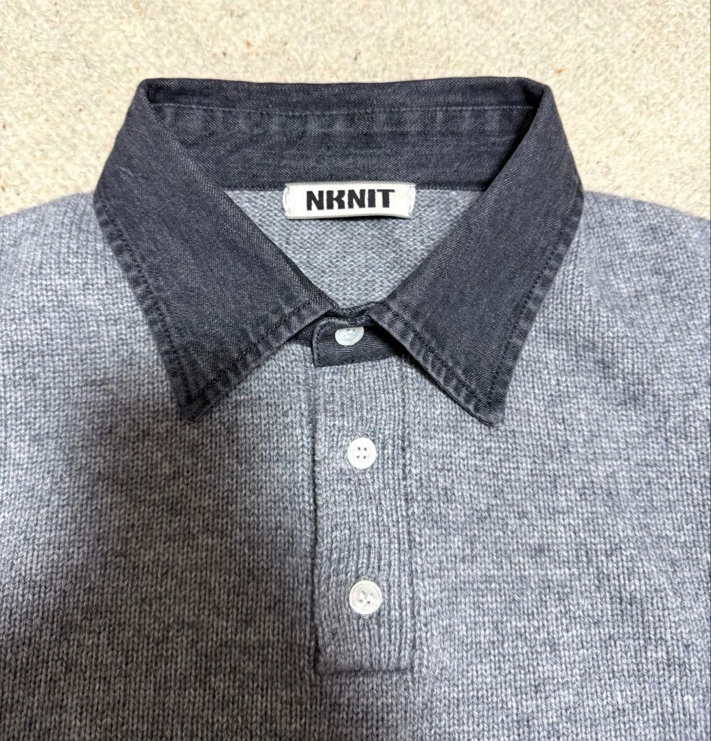 nknit★denim collar raccoon KNIT★ニット★デニム