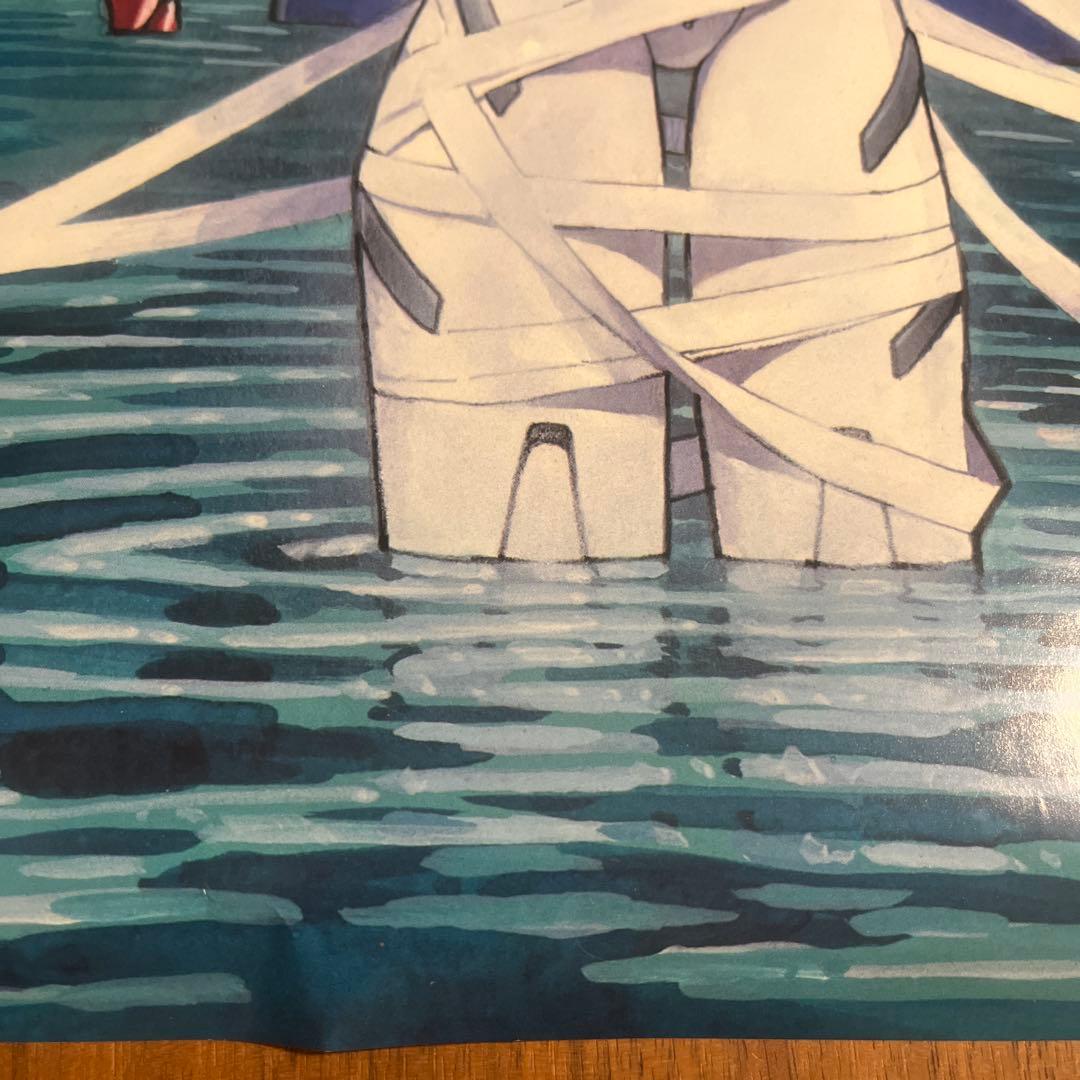 エヴァンゲリオン　綾波レイと零号機のポスター　Newtype折り目無し　B2